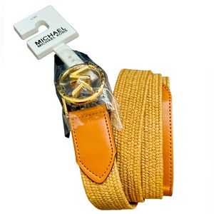 MK - NWT Stretch Waist Belt Tan L/XL